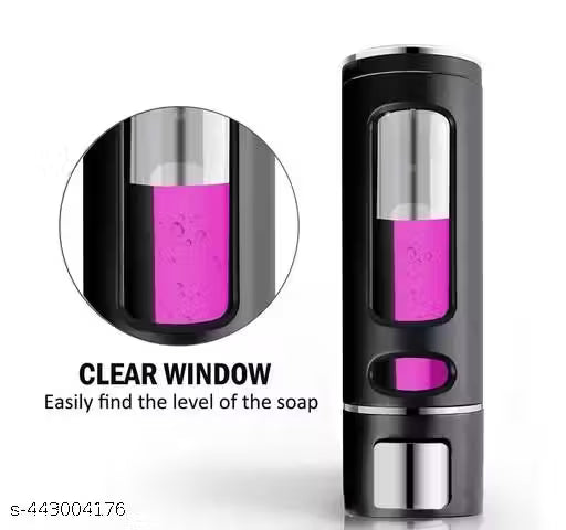 350ml Wall Mount Liquid Soap Dispenser | Transparent ABS Body | Ideal for Bathroom, Kitchen